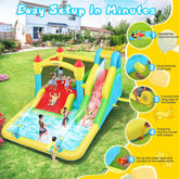 AKEYDIY Bounce House Water Slide for Kids 3-12 - Outdoor/Indoor Inflatable Water Bounce House with 3 Slides Akeydiy